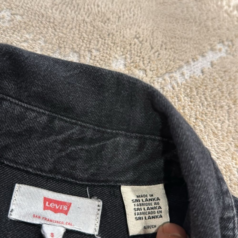 Levi's Dori Western Shirt pearl snap button in Black size S in GUC - Picture 7 of 11